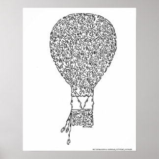 HOT AIR BALLOON by NICHOLAS_COPYRIGHT_M. ポスター