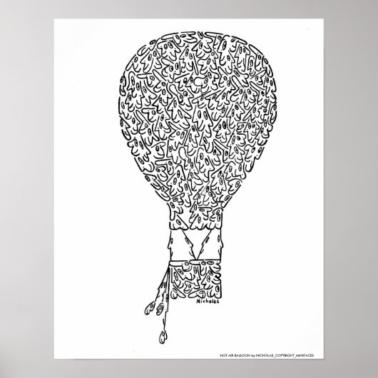 HOT AIR BALLOON by NICHOLAS_COPYRIGHT_M. ポスター (正面)