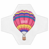Hot air balloon cartoon illustration  サッカーボール (フラット)