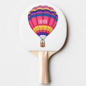 Hot air balloon cartoon illustration  卓球ラケット (裏面)