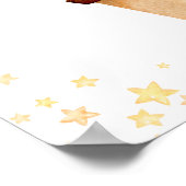 Hot Air Balloon Cute Baby Animals Nursery Wall Art ポスター (角)