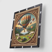 Hot Air Balloon Festival Square スクエア壁時計 (傾斜)
