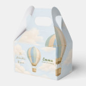 Hot Air Balloon First Birthday Favor Boxes フェイバーボックス (正面サイド)