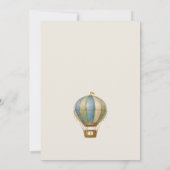 Hot Air Balloon First Birthday Invitation  招待状 (裏面)