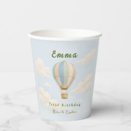 Hot Air Balloon First Birthday Paper Cups 紙コップ