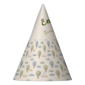Hot Air Balloon First Birthday Party hat パーティーハット (左)