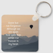 Hot Air Balloon  Memorial Keepsake  キーホルダー (裏面)