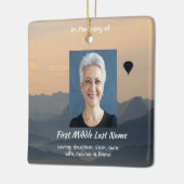 Hot Air Balloon  Memorial Keepsake  セラミックオーナメント (左)