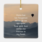 Hot Air Balloon  Memorial Keepsake  セラミックオーナメント (裏面)