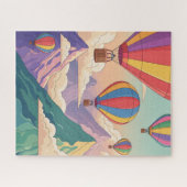 Hot air balloon mountain adventure ジグソーパズル (横)