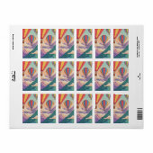 Hot air balloon mountain adventure ラベル (フルシート)