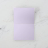 Hot Air Balloon over Flowers Painting サンキューカード (内部)