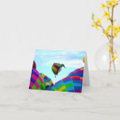 Hot Air Balloon Spectacle カード (黄色い花)