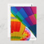 Hot Air Balloon Spectacle close up ポストカード (正面/裏面)