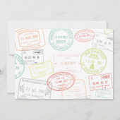 Hot Air Balloon Up & Away Baby Shower 招待状 (裏面)