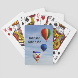 Hot Air Ballooning 3 balloons in sky  トランプ