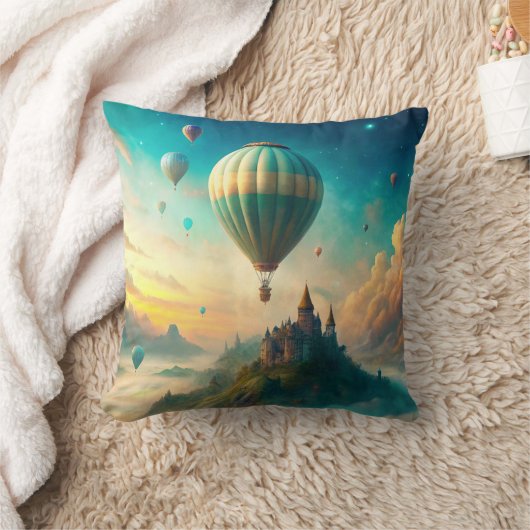 Hot Air Balloons クッション (ブランケット)