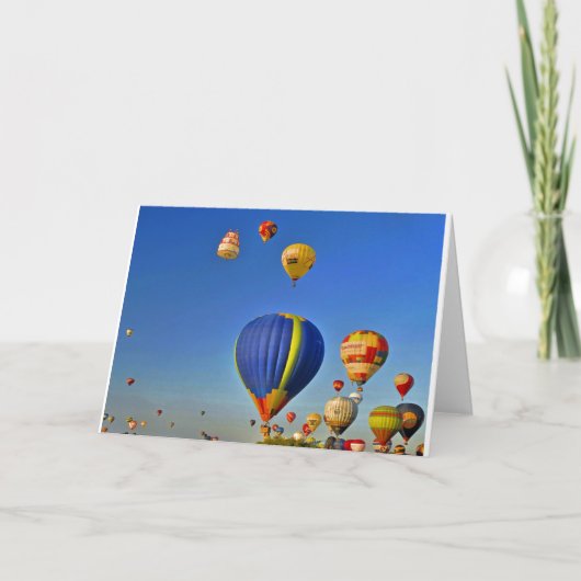 Hot air balloons Card カード (正面)