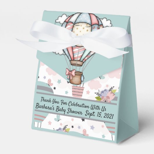 Hot Air Balloons Favor Box フェイバーボックス (正面サイド)