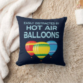 Hot Air Balloons Funny Quote クッション (ブランケット)