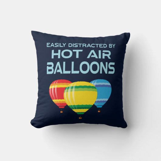 Hot Air Balloons Funny Quote クッション (正面)