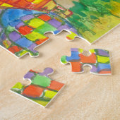 Hot Air Balloons Race Desert Mountains Sunrise ジグソーパズル (側面)