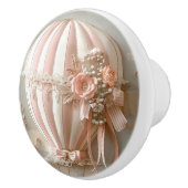 Hot Air Parisian Balloon Soft Pinks Baby Room  セラミックノブ (右)