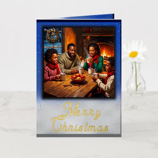 Hot Apple Cider Christmas Greeting 箔グリーティングカード