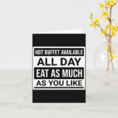 Hot Buffet Available All Day Eat As Much As You Li カード (黄色い花)