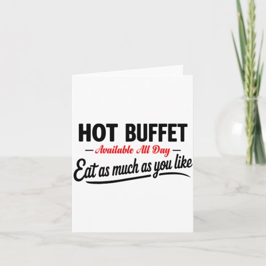 Hot Buffet Available All Day Eat As Much As You Li カード (正面)