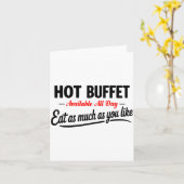 Hot Buffet Available All Day Eat As Much As You Li カード (黄色い花)