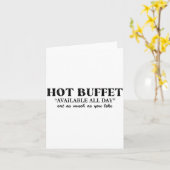 Hot Buffet Available All Day Eat As Much As You Li カード (黄色い花)