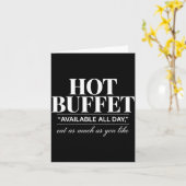 Hot Buffet Available All Day Eat As Much As You Li カード (黄色い花)