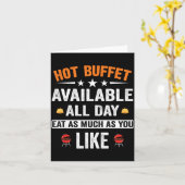 Hot Buffet Available All Day Eat As Much As You Li カード (黄色い花)