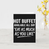 Hot Buffet Available All Day Eat As Much As You Li カード (黄色い花)