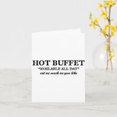 Hot Buffet Available All Day Eat As Much As You Li カード (黄色い花)
