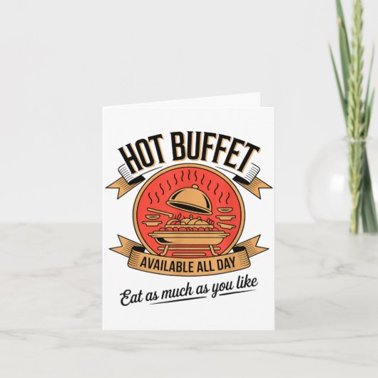 Hot Buffet Available All Day Eat As Much As You Li カード (正面)