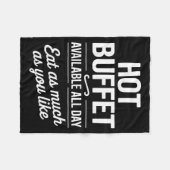 Hot Buffet Available All Day Eat As Much As You Li フリースブランケット (正面(横))