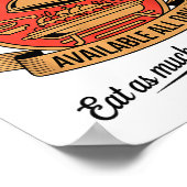 Hot Buffet Available All Day Eat As Much As You Li ポスター (角)