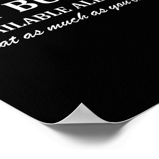 Hot Buffet Available All Day Eat As Much As You Li ポスター (角)