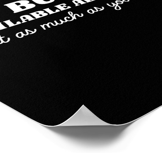 Hot Buffet Available All Day Eat As Much As You Li ポスター (角)