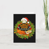 Hot Buffet Available All Day Eat Funny Holiday Foo カード (正面)