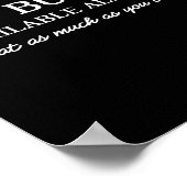 Hot Buffet Available All Day Funny Meme  ポスター (角)