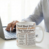 Hot Caramel Latte Recipe Cozy コーヒーマグカップ