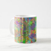 "Hot Chinese Food" abstract art coffee mug  コーヒーマグカップ (正面左)
