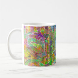 "Hot Chinese Food" abstract art coffee mug  コーヒーマグカップ