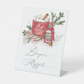 Hot Chocolate and Cookies Winter Baby Shower  台座サイン (正面)