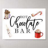 Hot Chocolate Bar Christmas Cocoa ポスター (正面)