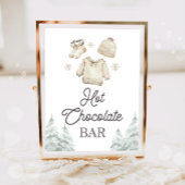 Hot Chocolate Bar Cocoa Baby It's Cold Outside ポスター