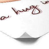 hot chocolate is a hug in a mug ポスター (角)